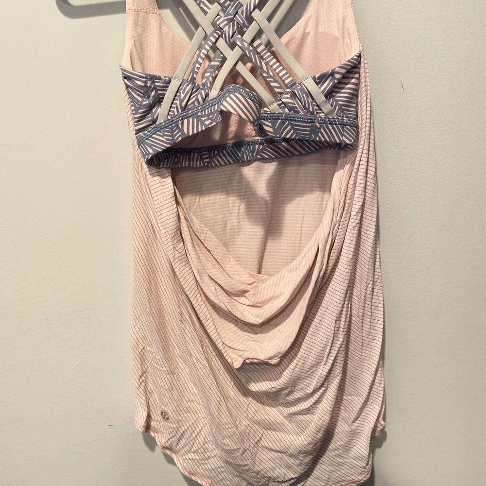 Lulu Lemon open back built in sports bra tank